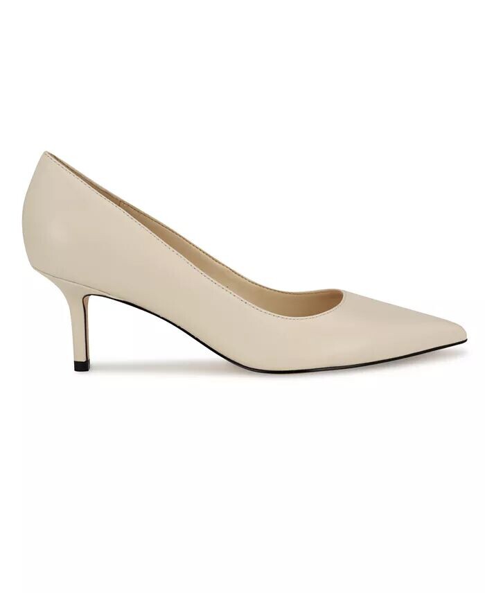 Женские туфли-лодочки Arlene на каблуке-китенке с острым носком Nine West, слоновая кость — фото 2