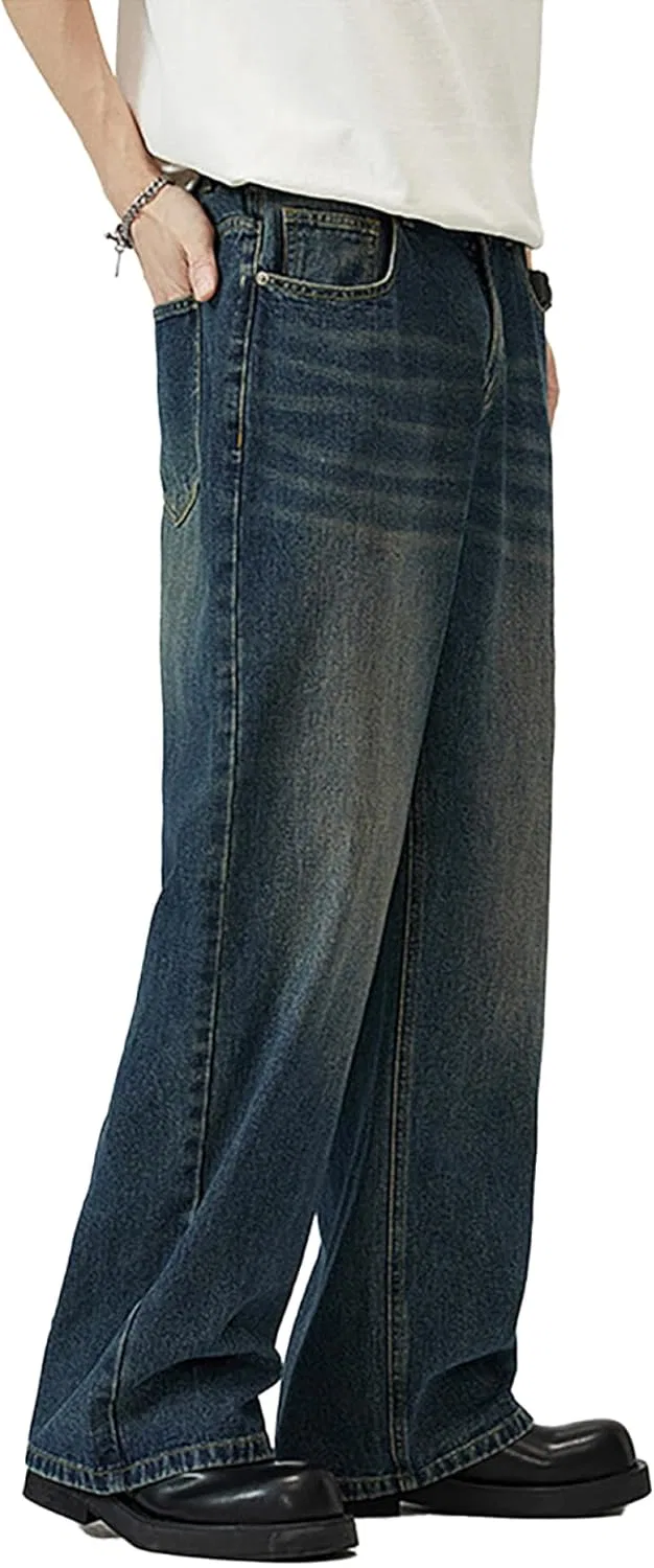 Джинсы широкие Y2k Skater, Retro Blue — фото 3