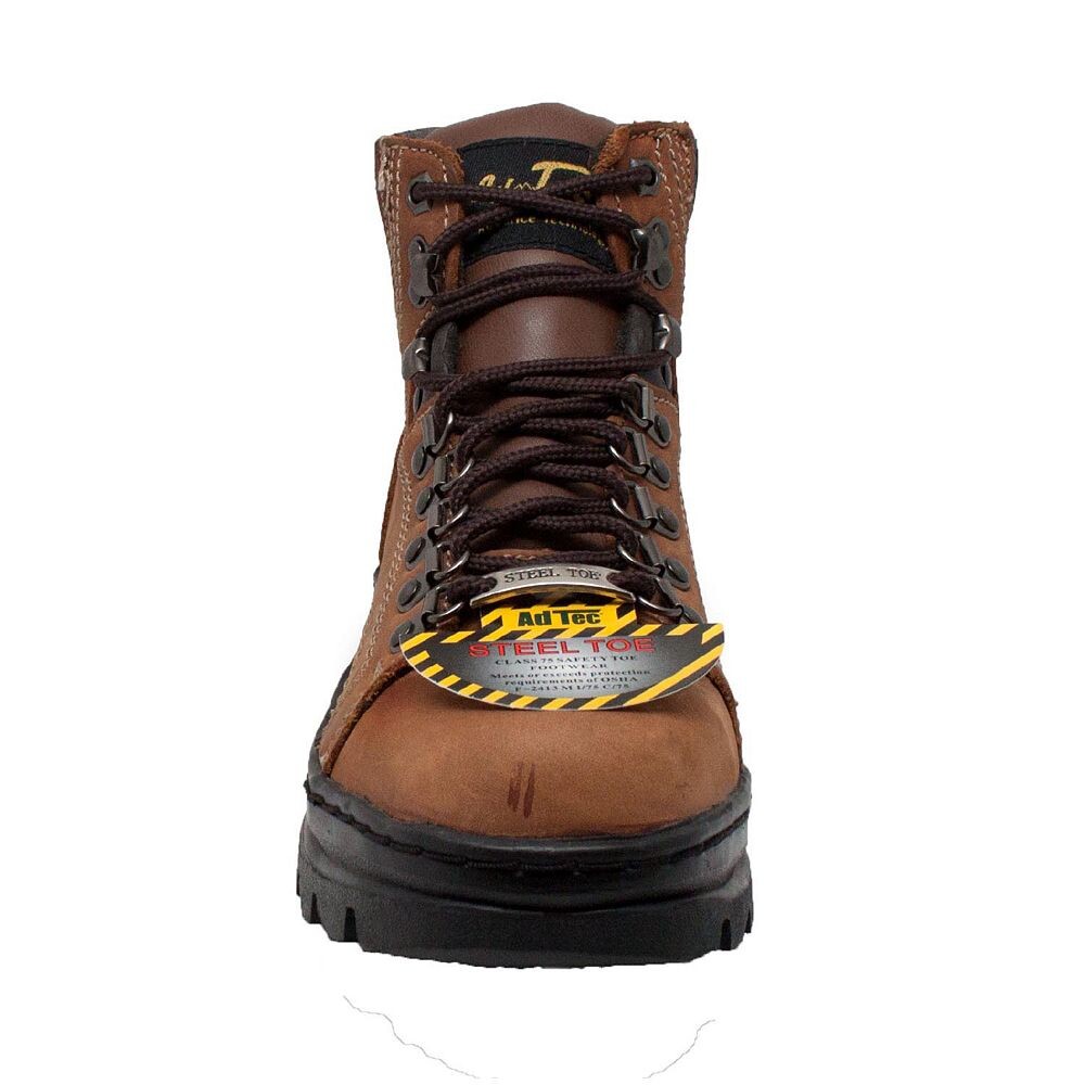 AdЖенские рабочие ботинки Hiker со стальным носком AdTec 2977, коричневый — фото 4