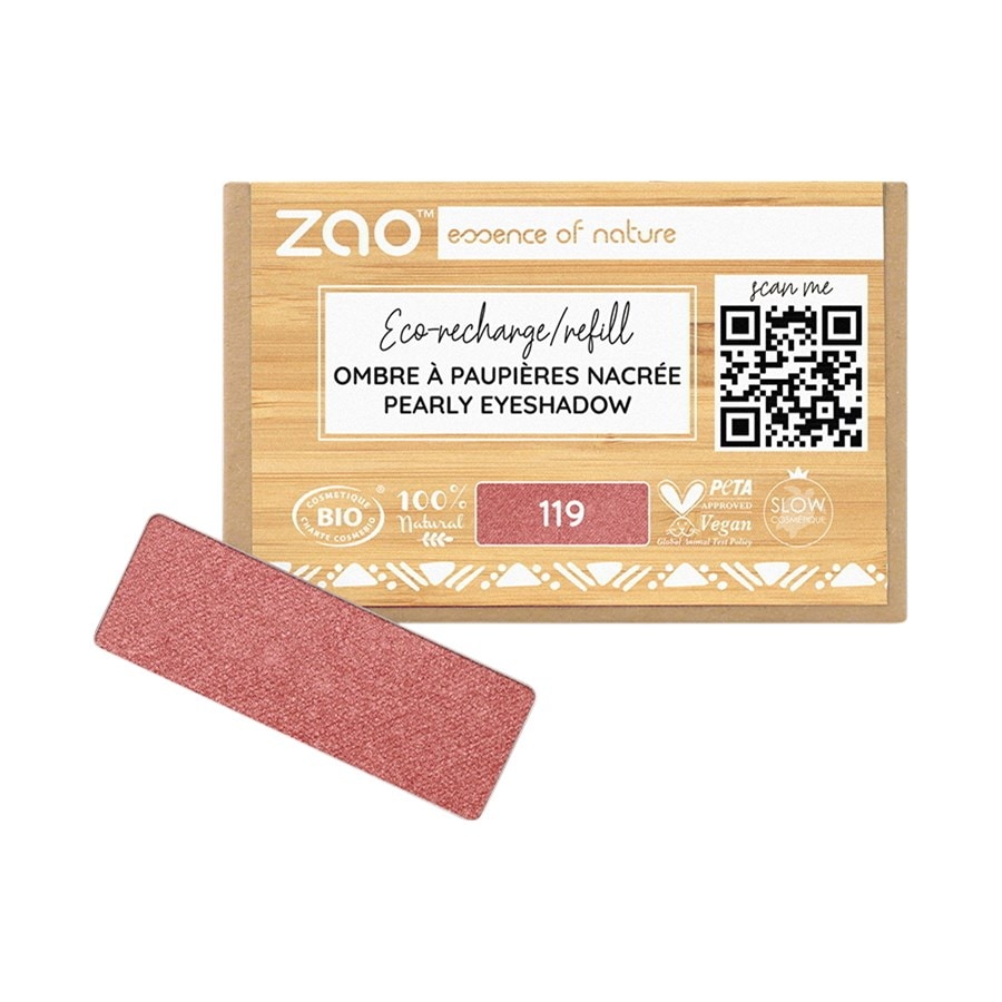 

Тени для век и праймер Zao Pearly Eyeshadow Refill, 119 Coral Rose / 1,3 g