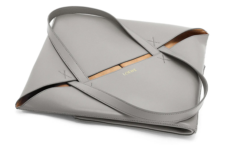 LOEWE Блестящая кожаная сумка-шоппер через плечо — фото 4
