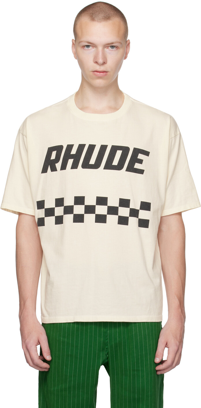 

Эксклюзивная футболка Off-White от SSENSE Rhude, Vintage white
