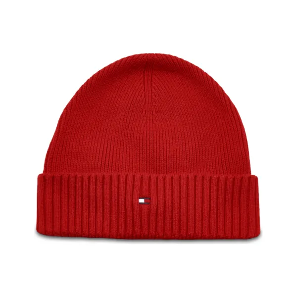 

Шапка-Бини Essential с добавлением кашемира. Tommy Hilfiger, красный