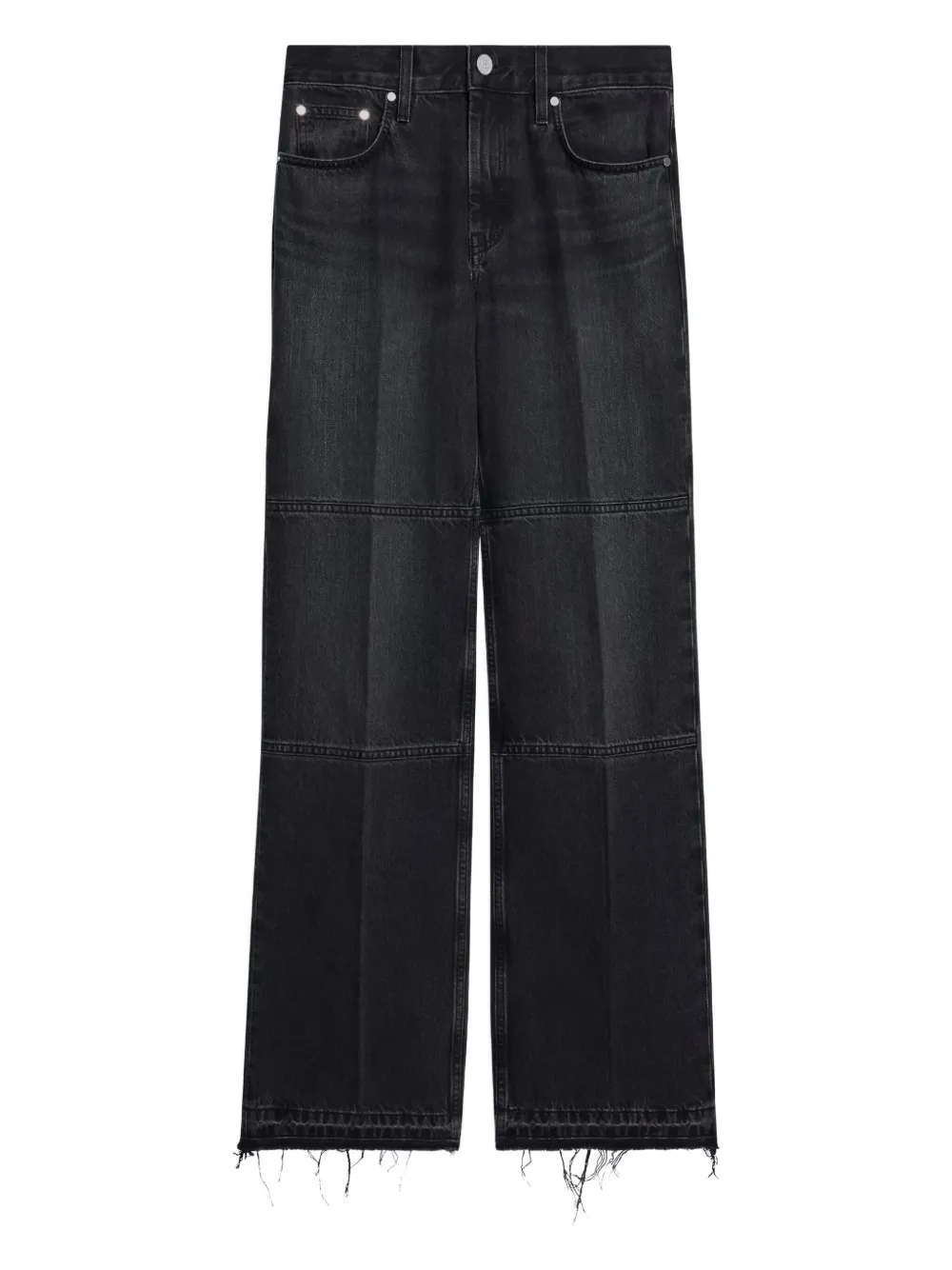 

Прямые джинсы с эффектом потертости Helmut Lang, серый