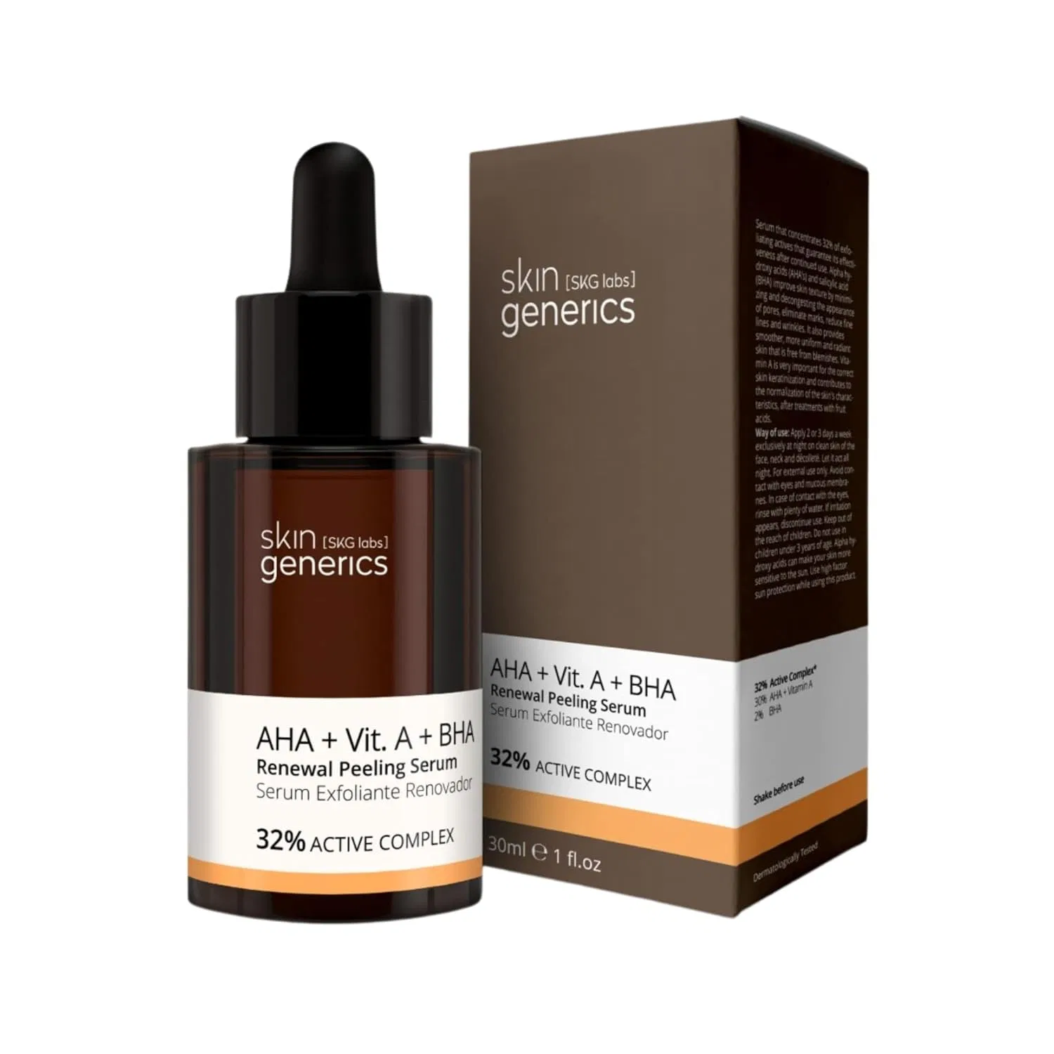 Сыворотка Skin Generics Skg Labs — Обновляющая - AHA + VIT A + BHA %