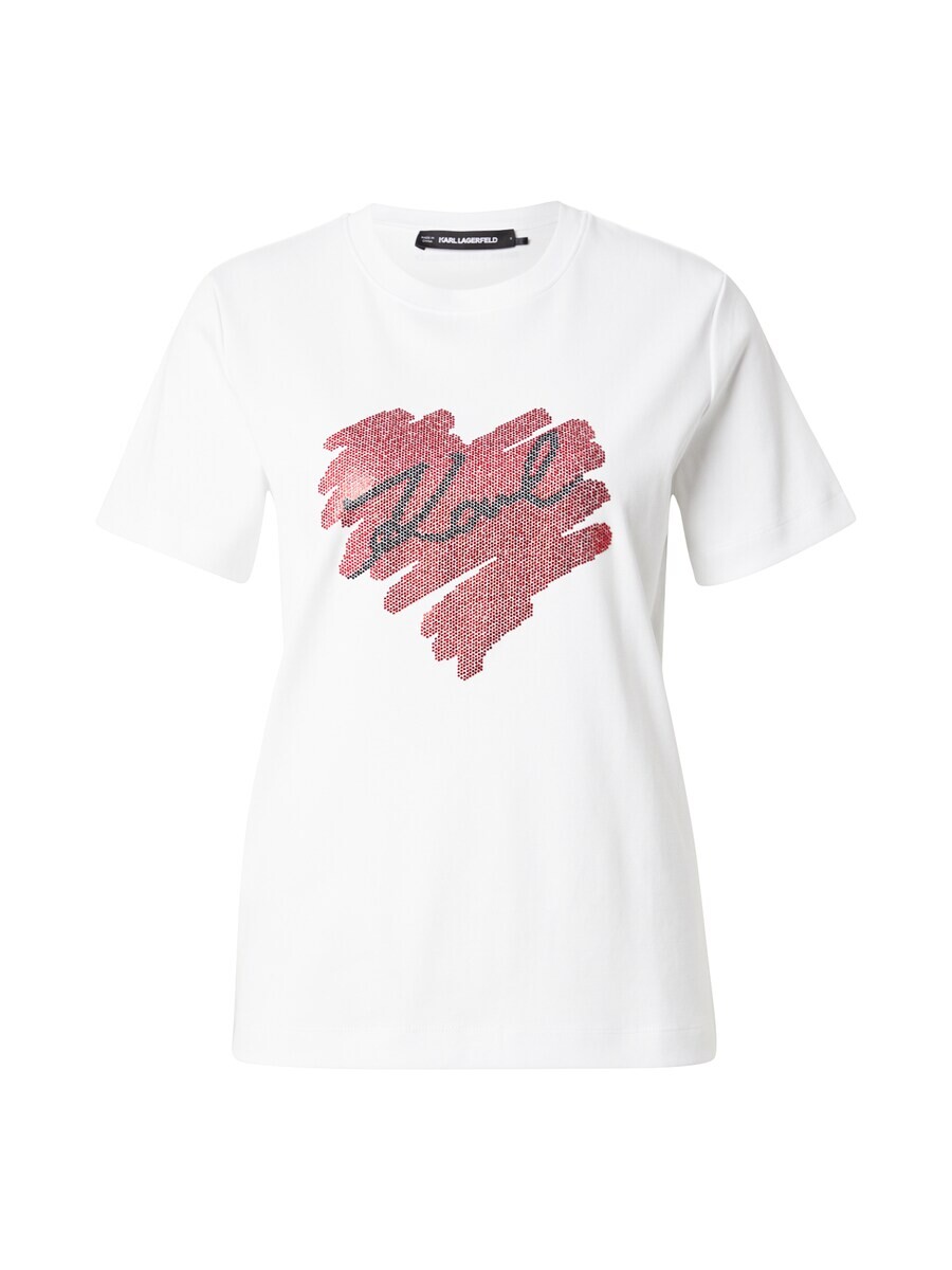 

Футболка Karl Lagerfeld Shirt HEARTS, белый