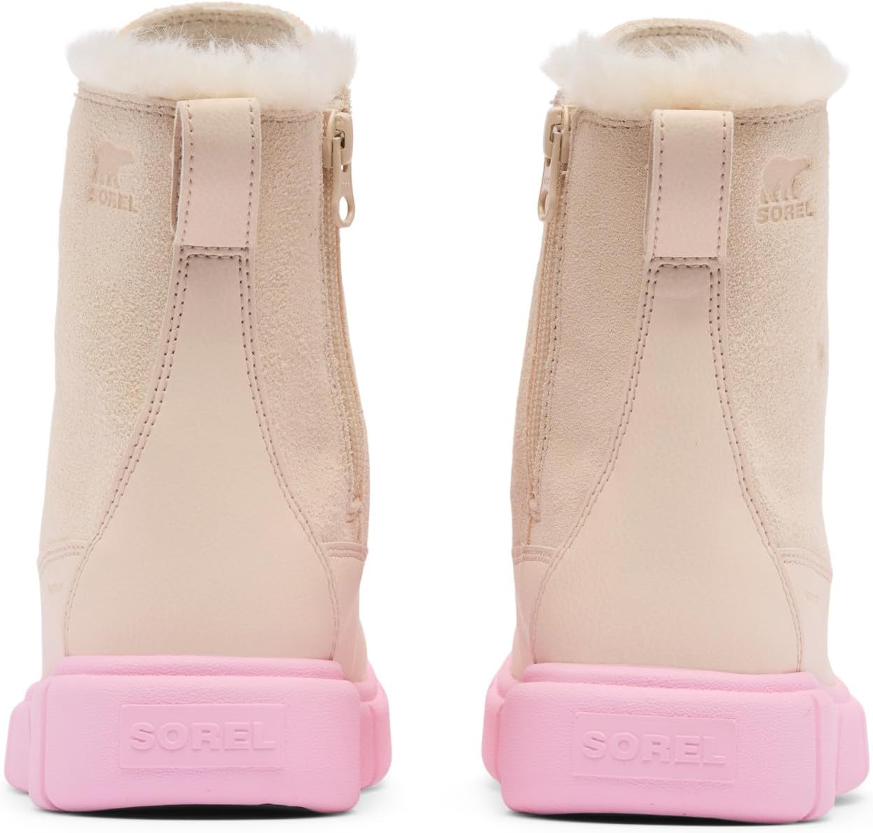 Детские ботинки Sorel Children's Explorer III с шнуровкой, розовый — фото 3