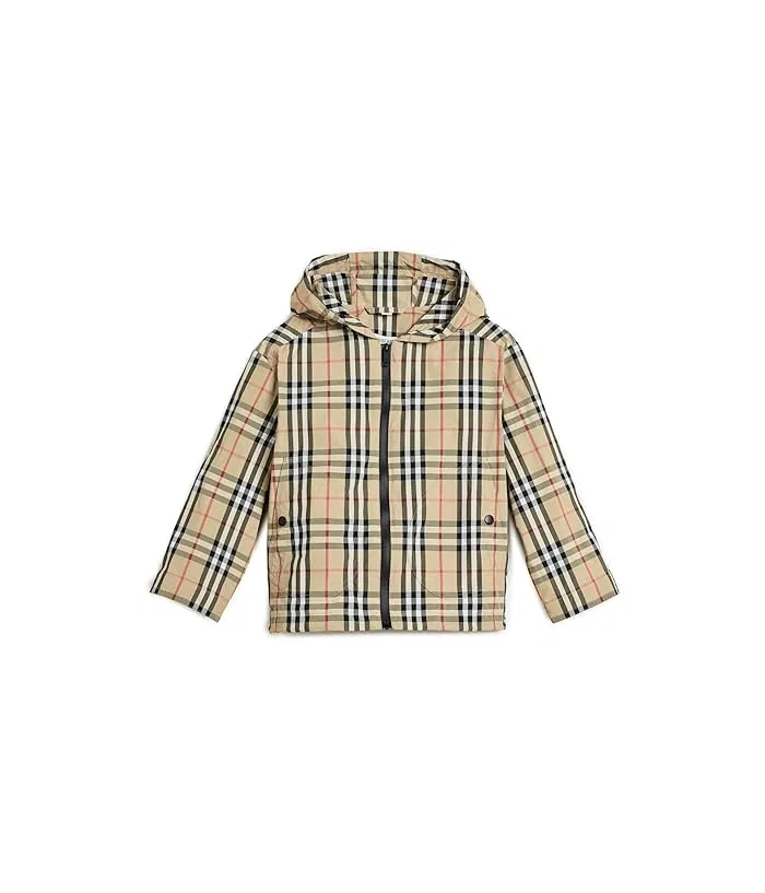 Пальто утепленное Jem Check Burberry Kids, Sand IP Check