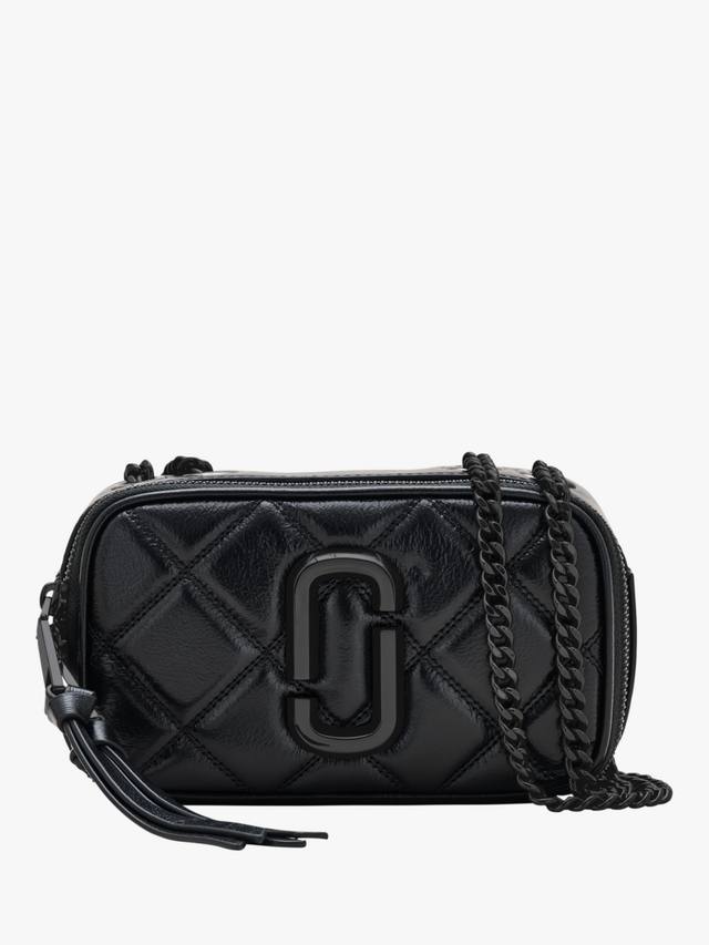 

Стеганая кожаная сумка The Snapshot через плечо Marc Jacobs, Black