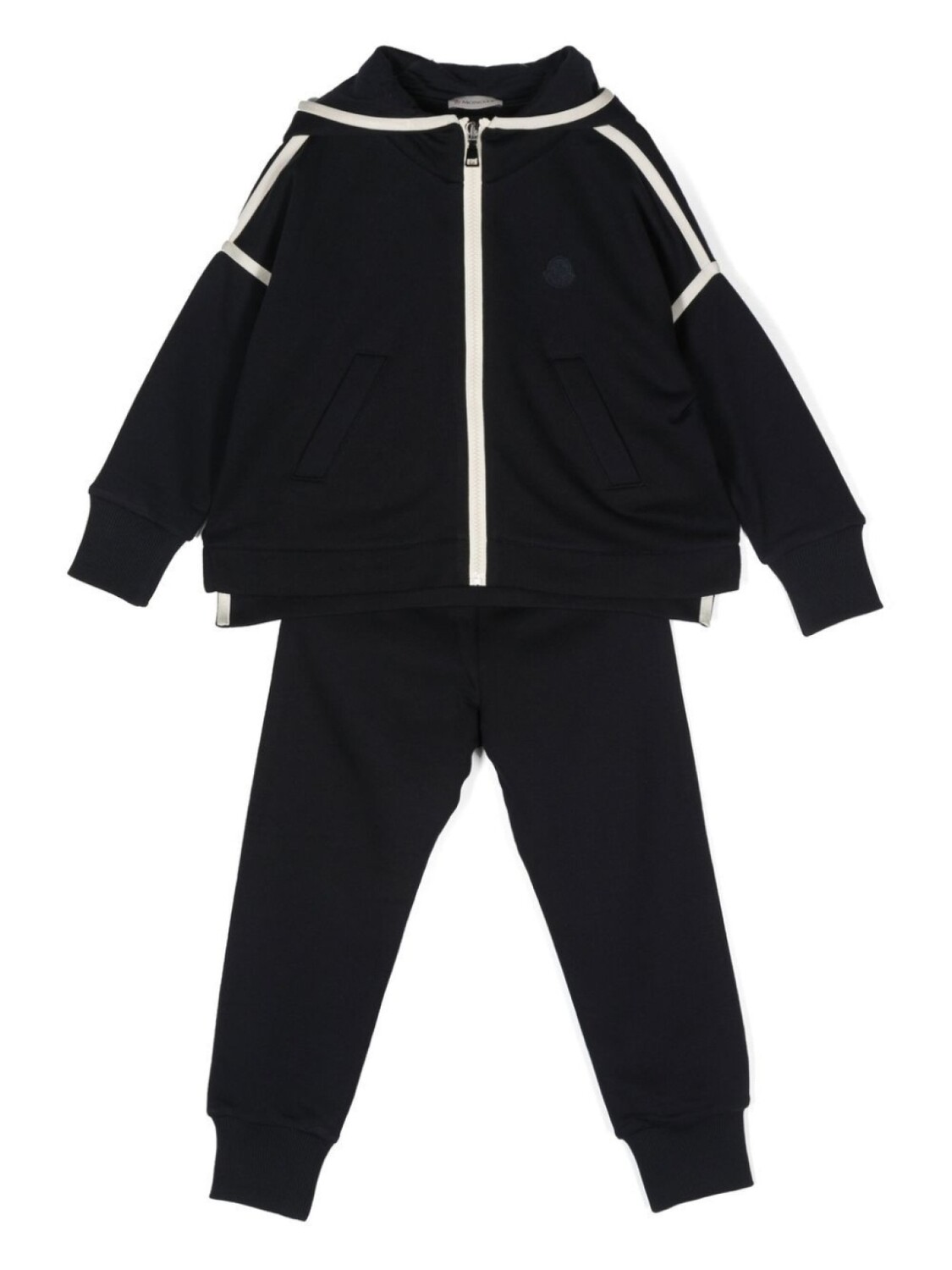 

Moncler Enfant спортивный костюм с контрастной отделкой, синий