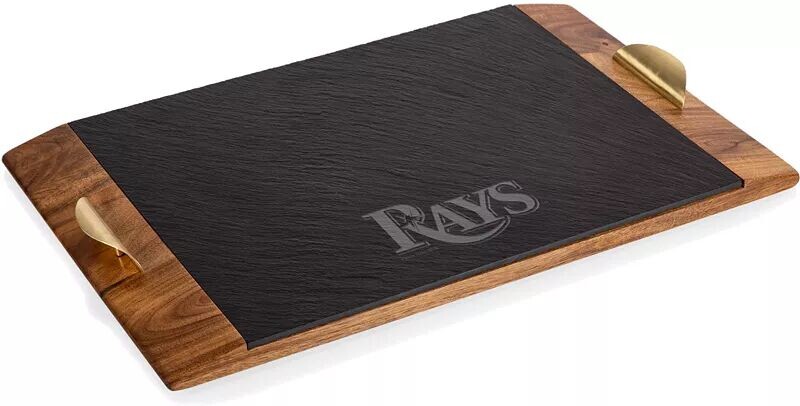 

Picnic Time Tampa Bay Rays Поднос для сервировки из акации и сланца Covina
