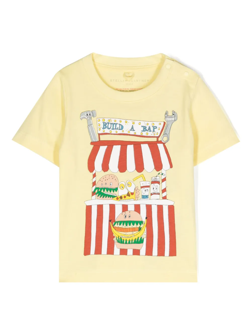 

Футболка с графичным принтом Stella McCartney Kids, желтый