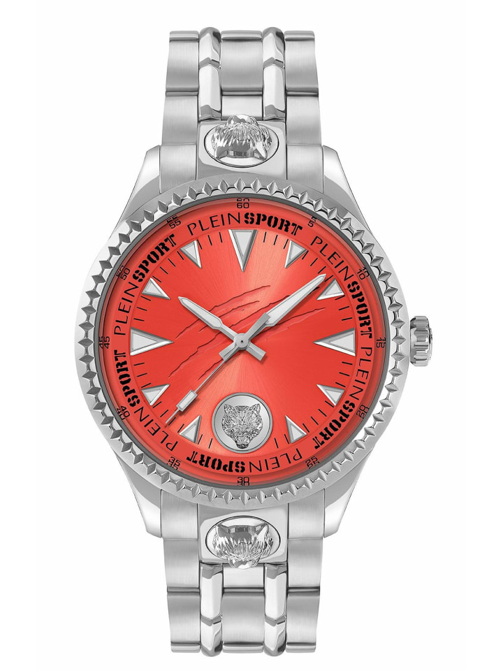 

Plein Sport Мужские аналоговые часы оранжевого цвета