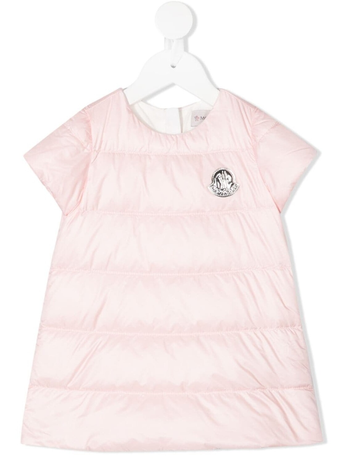 

Moncler Enfant дутое платье, розовый