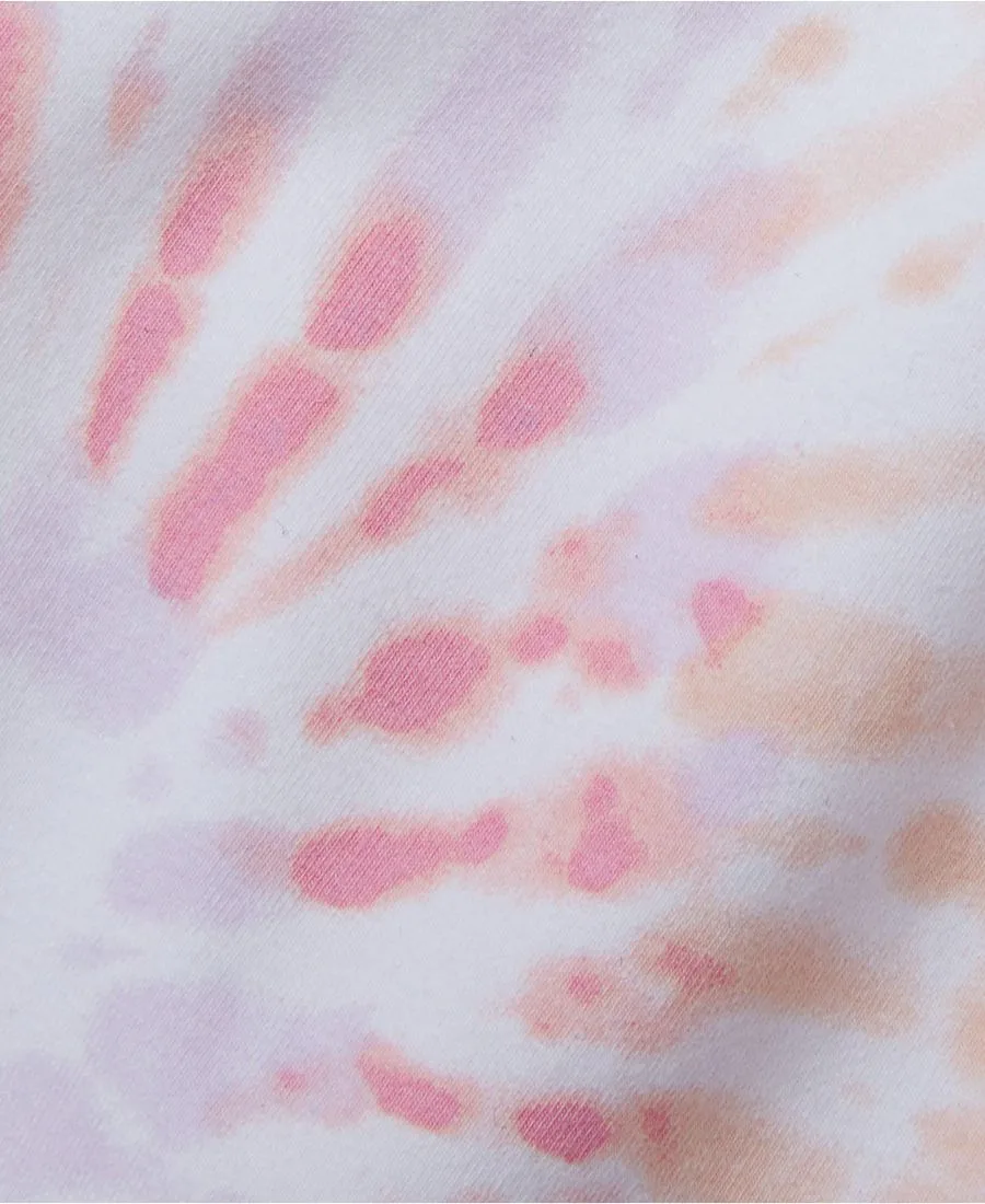 Прочные хлопковые леггинсы для девочек Lands' End, pastel мультиколор tie dye — фото 3