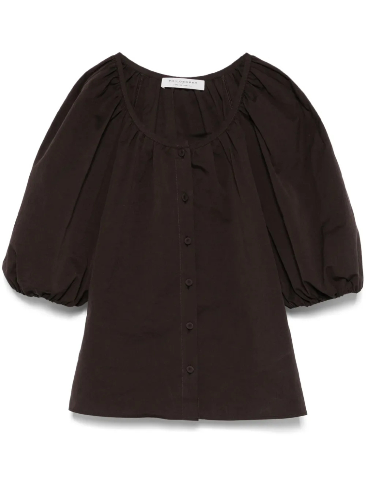 

Philosophy Di Lorenzo Serafini рубашка с объемными рукавами, коричневый