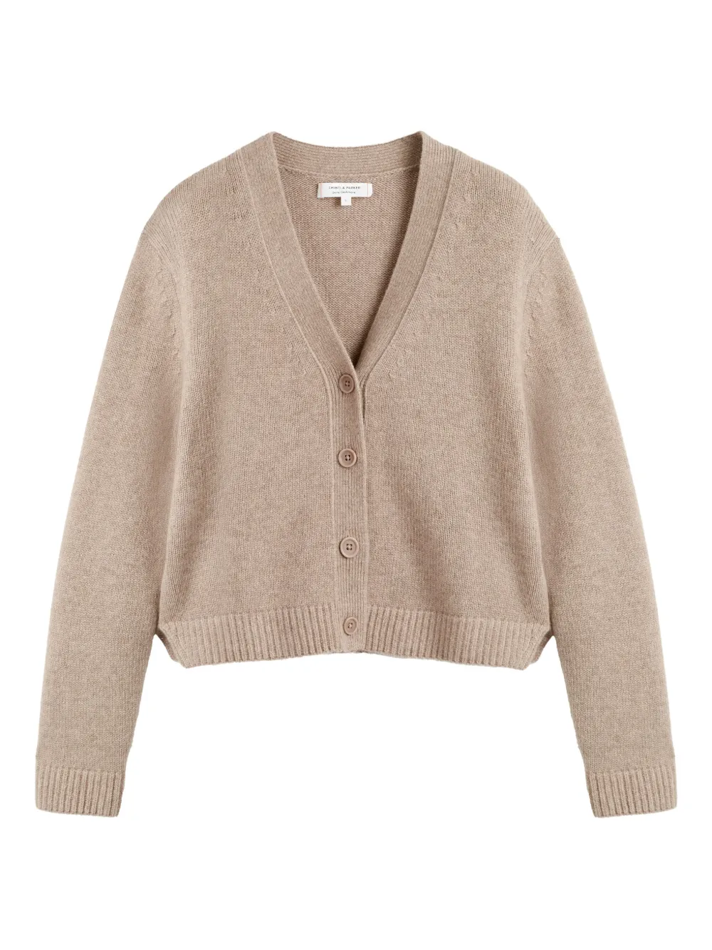 

Кашемировый кардиган с V-образным вырезом Chinti & Parker, нейтральный