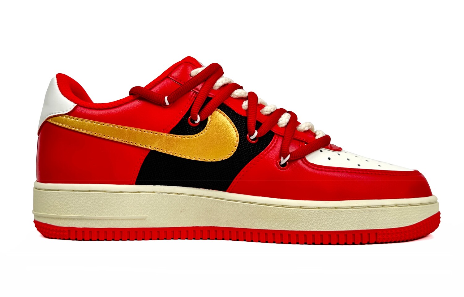 

Кроссовки Nike Air Force 1 Skateboard Shoes Unisex Low-Top Gold