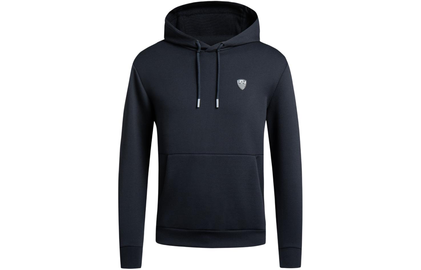 

Толстовка с логотипом ea7 EMPORIO ARMANI, темно-синий