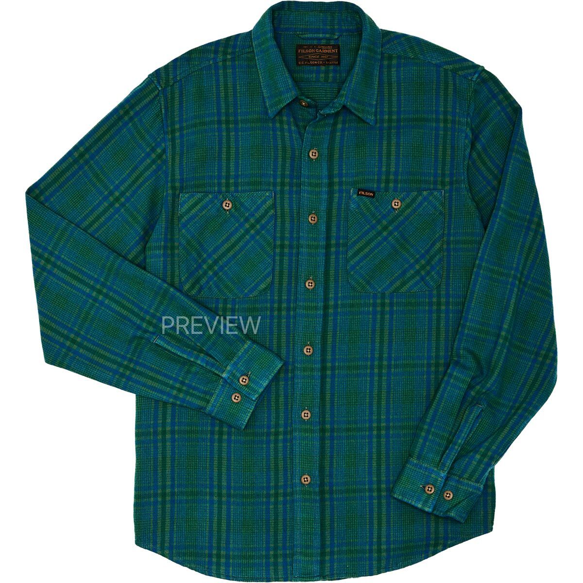

Легкая винтажная фланелевая рубашка Filson, мультиколор