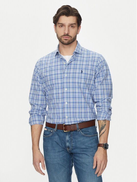

Рубашка классического кроя 710966474001 Polo Ralph Lauren, синий