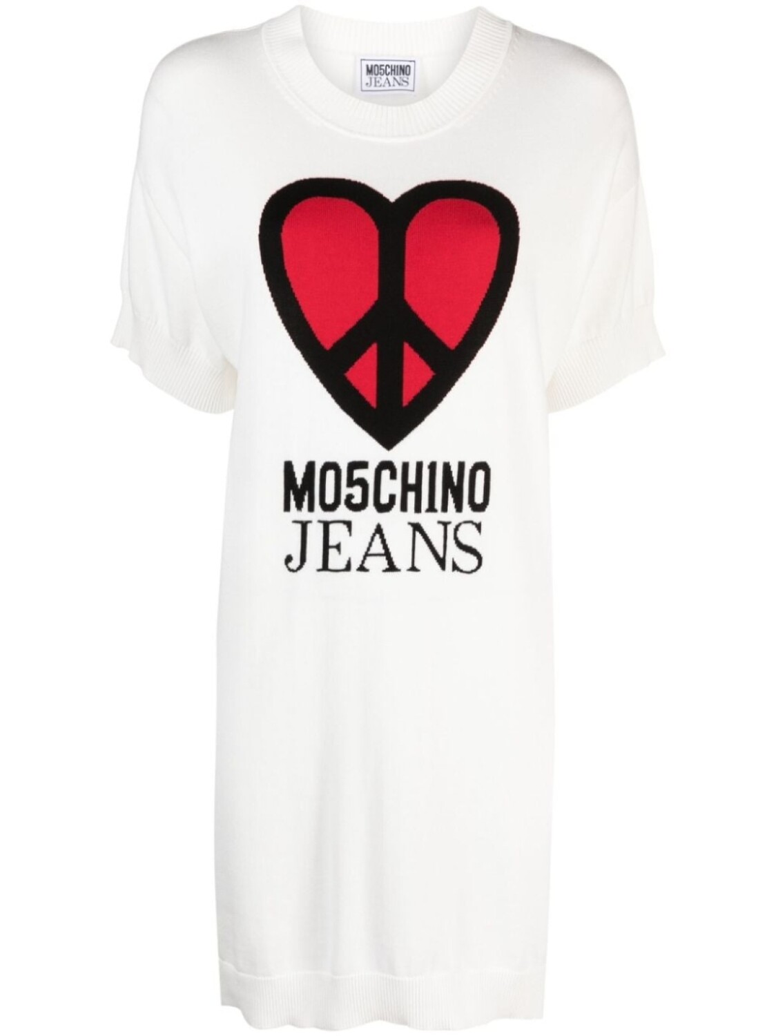 

MOSCHINO JEANS платье с логотипом, белый