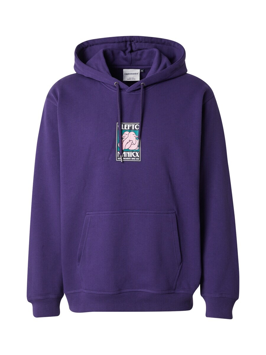 

Свитер с капюшоном на молнии Cleptomanicx Sweatshirt Hugull, темно-фиолетовый