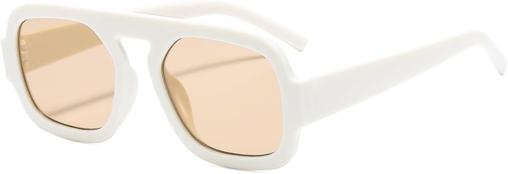 

Солнцезащитные очки с защитой UV400 | Большая оправа, линзы конфетных цветов | Для женщин и мужчин, для занятий спортом на открытом воздухе и вождения DSVIGF, C6 White Brown