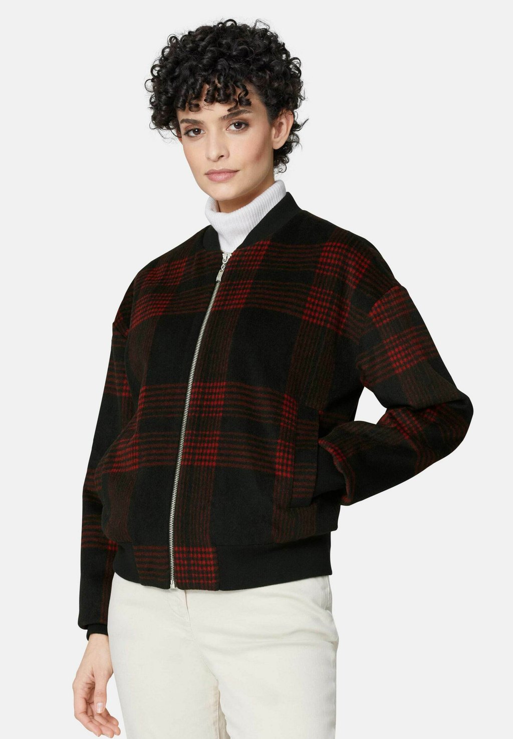 

Куртка-бомбер MIT COOLEM KAROMUSTER - Zip-up sweatshirt MADELEINE, черный
