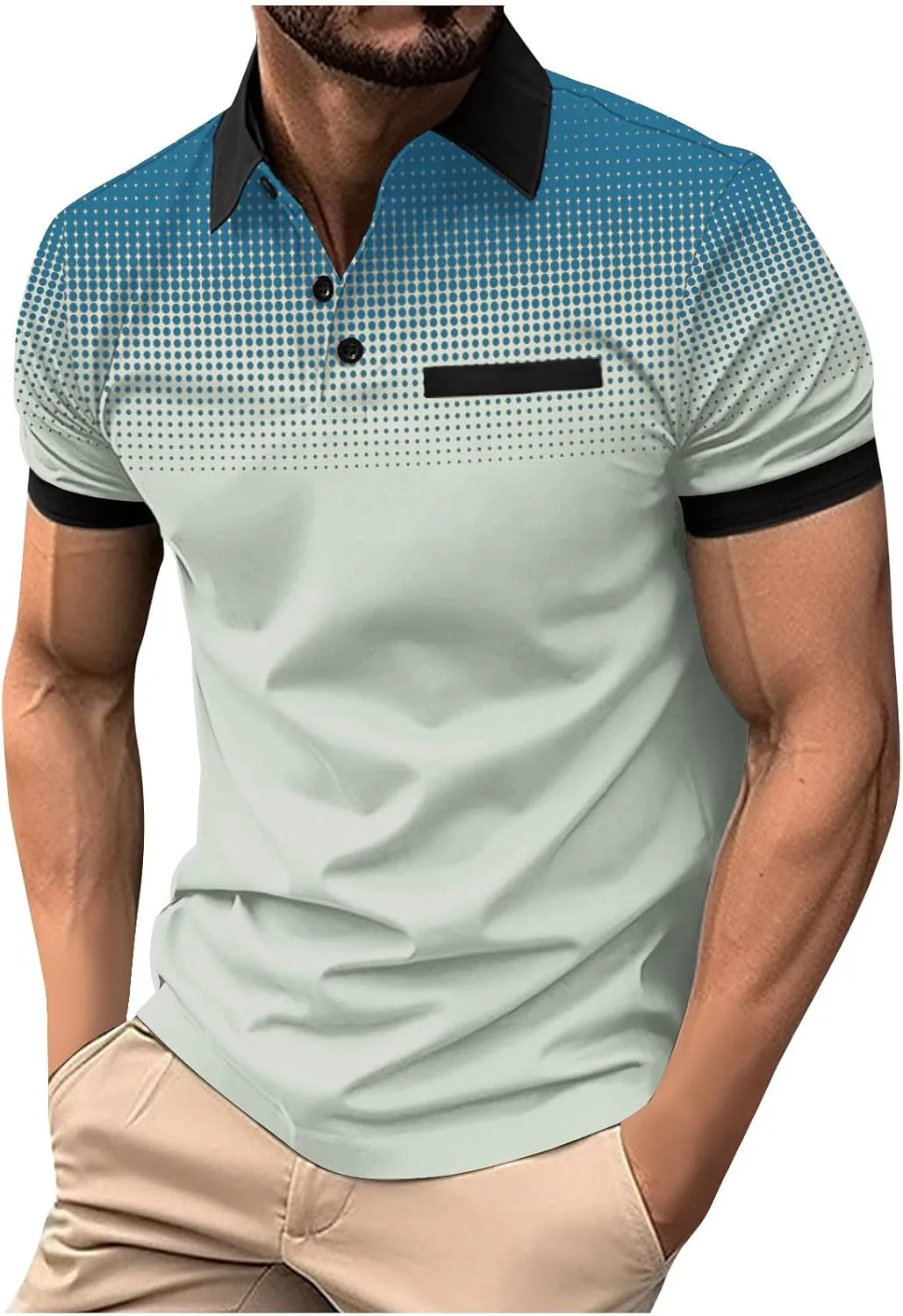 

Мужская футболка с коротким рукавом и градиентом Regular Fit