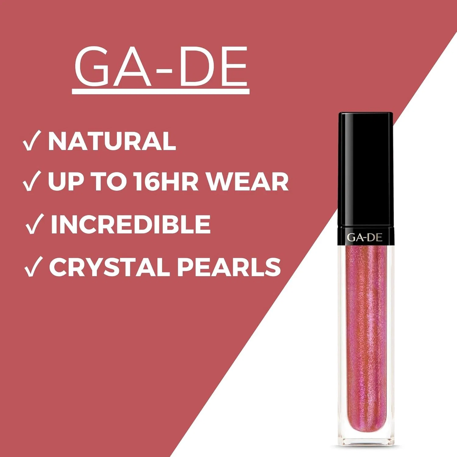 Блеск для губ GA-DE Crystal Light Lip Gloss 812 розовый единорог — фото 3
