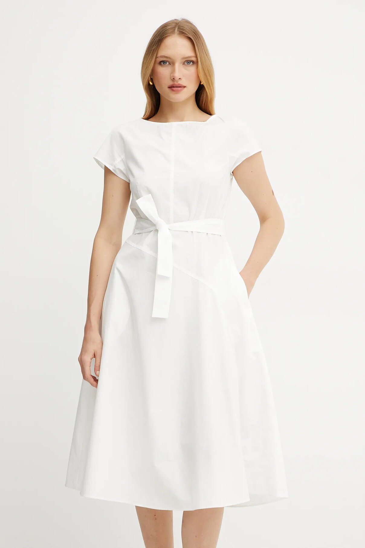 

Платье из хлопка Weekend Max Mara, белый