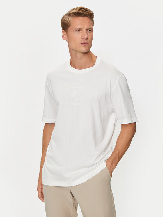 

Футболка стандартного кроя Armani Exchange, белый