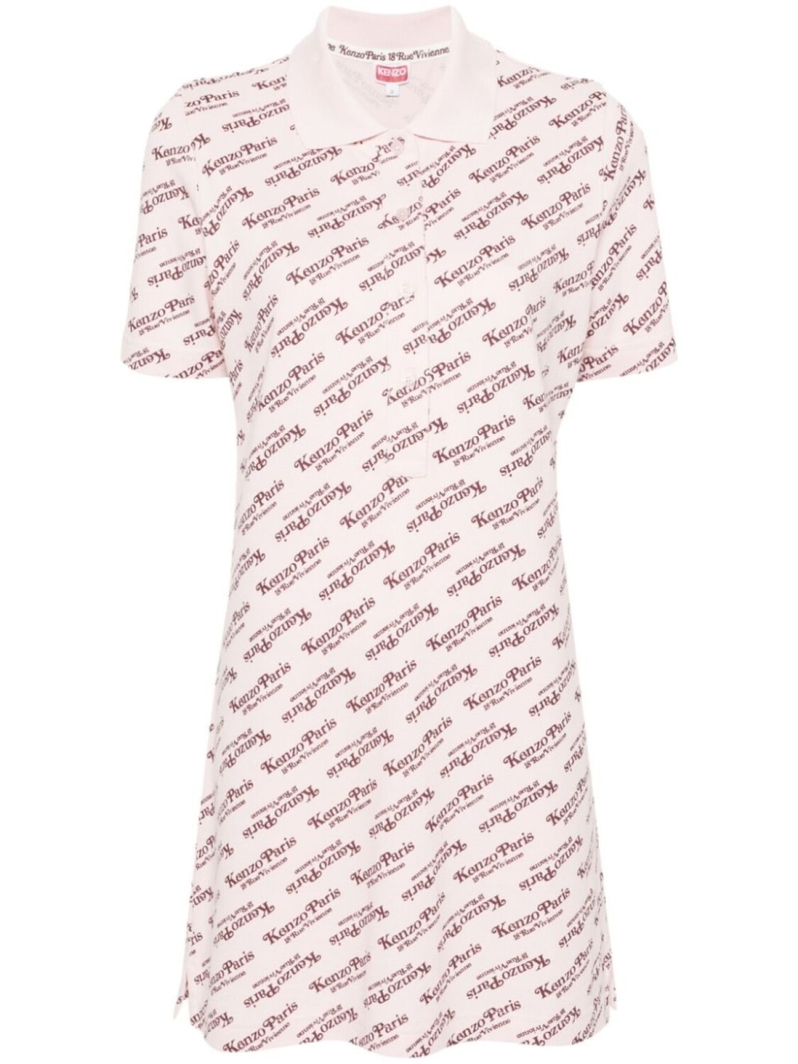 

Kenzo платье мини by Verdy с монограммой, розовый