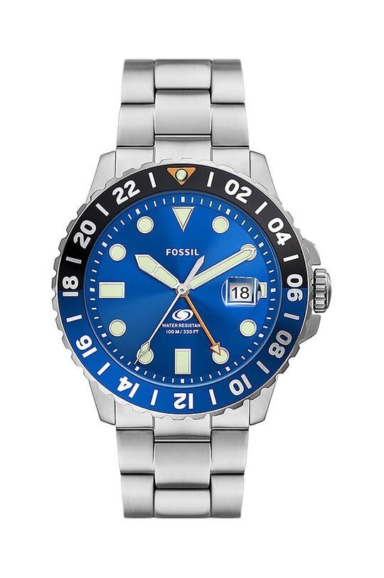

Ископаемые часы Fossil, серебро