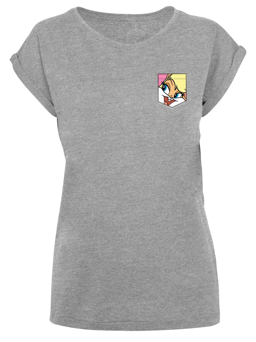 

Рубашка F4NT4STIC Looney Tunes Lola Bunny Face, пятнистый серый