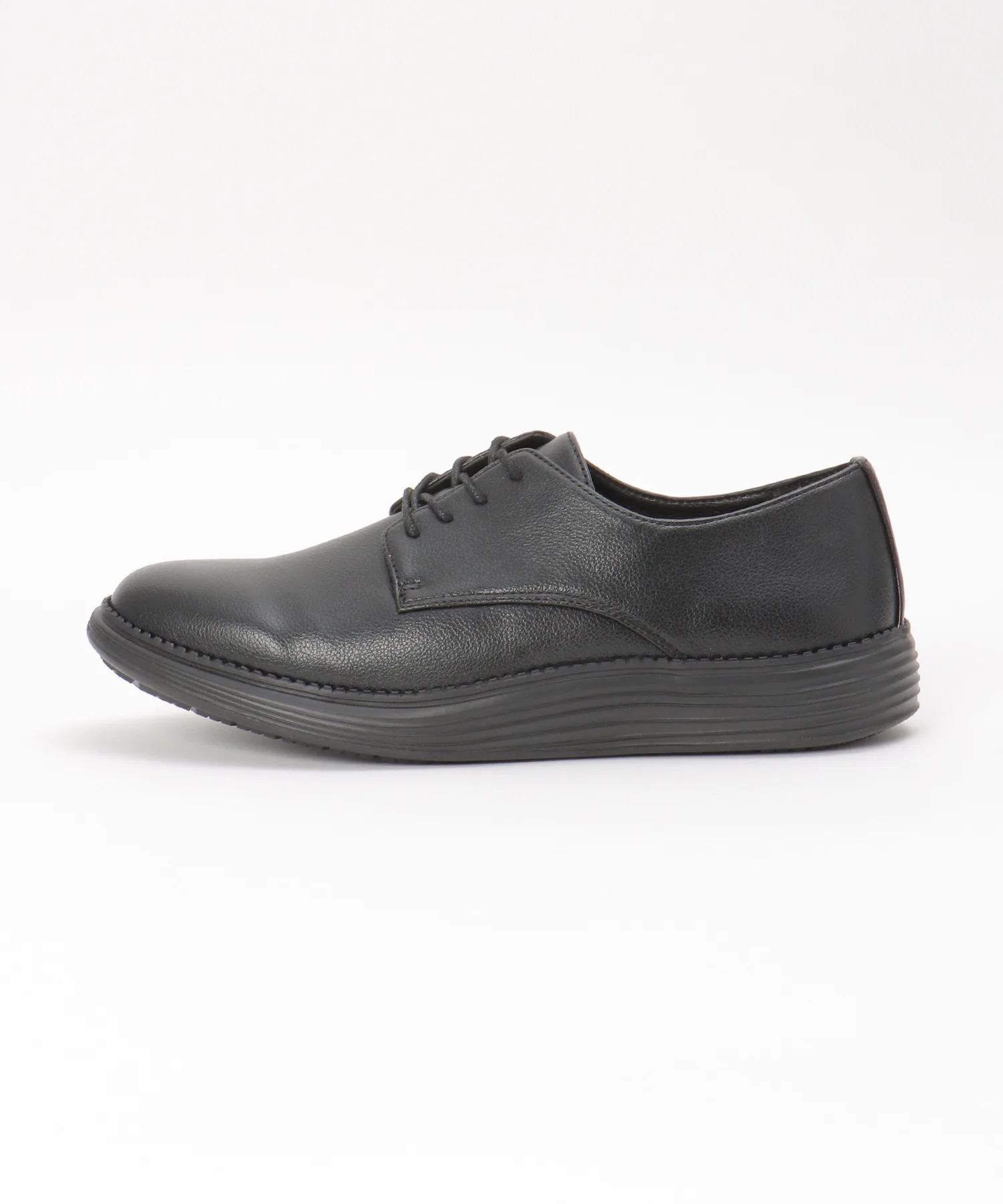 Мужские лоферы с комфортной подошвой Comfort Plain Toe ikka чёрные — фото 3