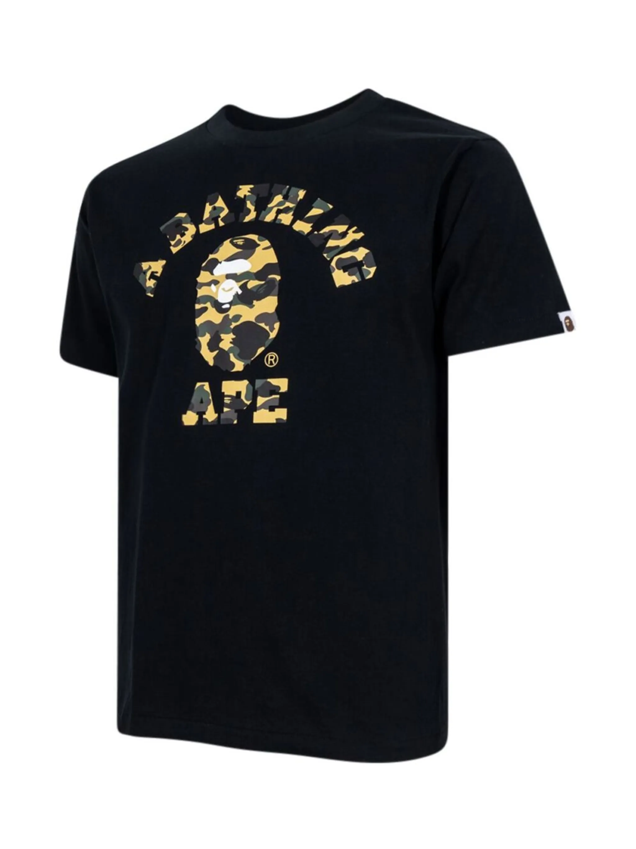 Камуфляжная футболка Колледжа A Bathing Ape, черный — фото 3