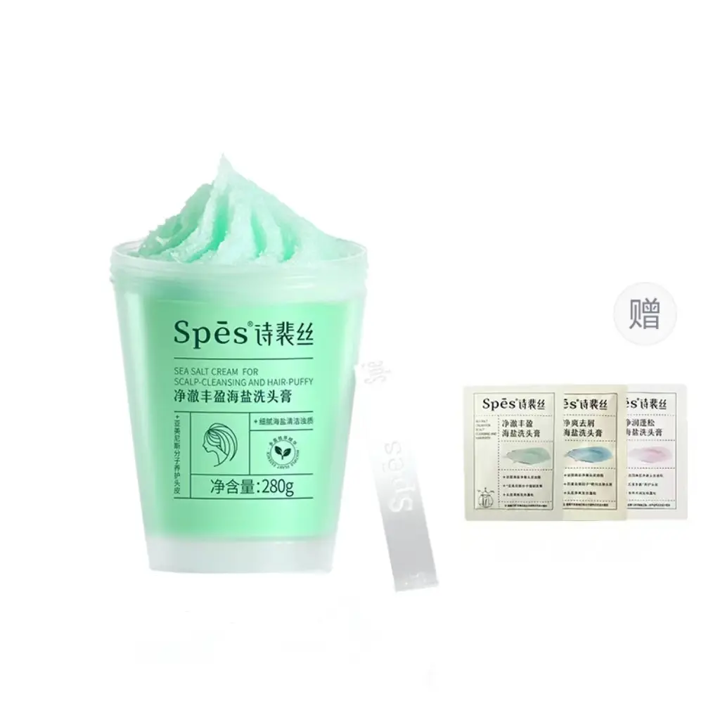 

Шампунь с морской солью Spes для контроля жира, увлажнения, лечения перхоти, очищения и объема Spēs