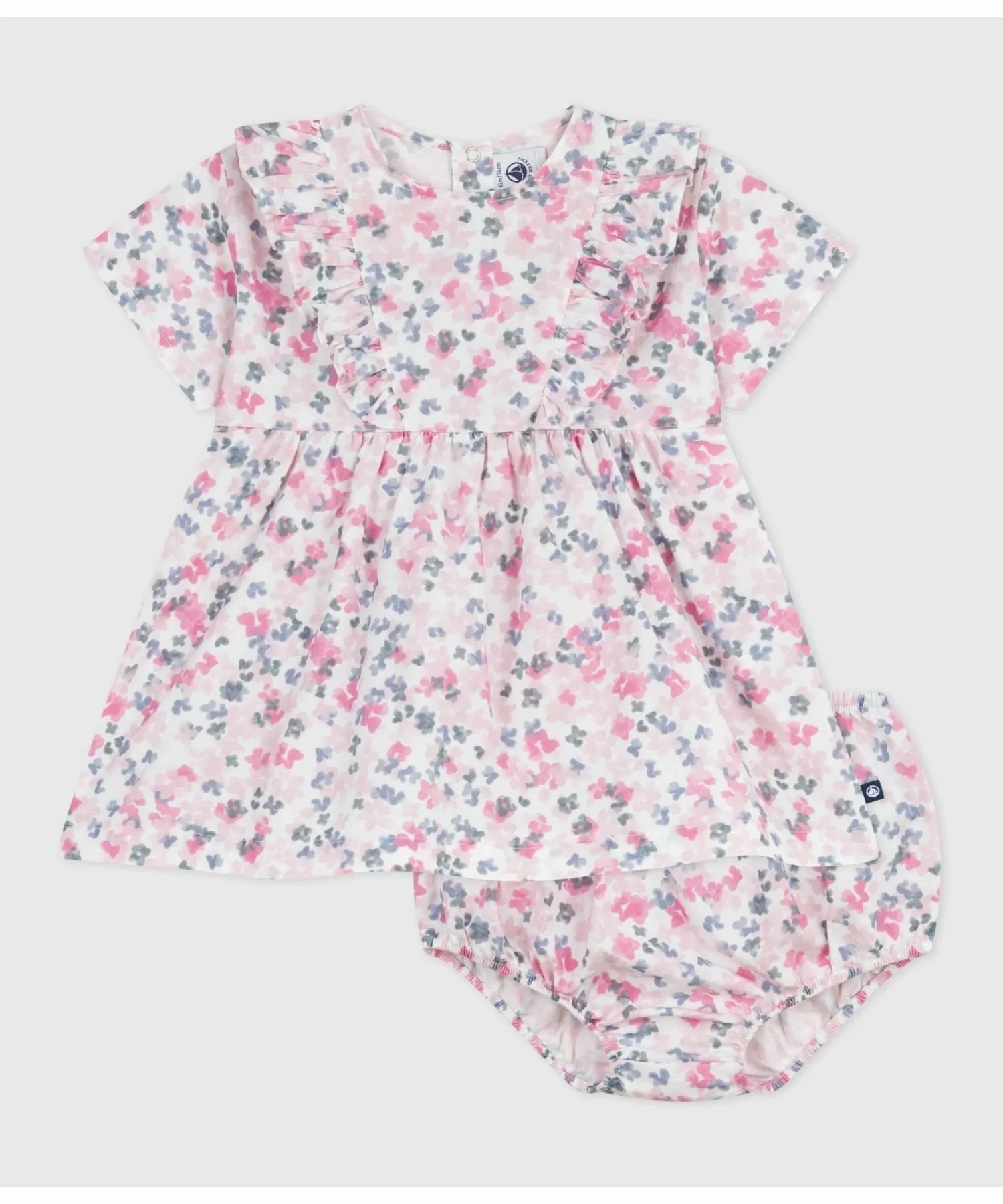 Комплект из платья и панталон PETIT BATEAU, Off-white/multicolor — фото 4