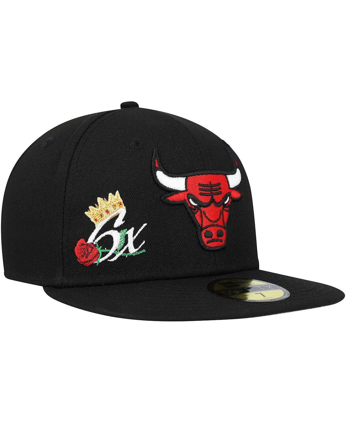 

Черная мужская приталенная шляпа Chicago Bulls Crown Champs 59FIFTY New Era