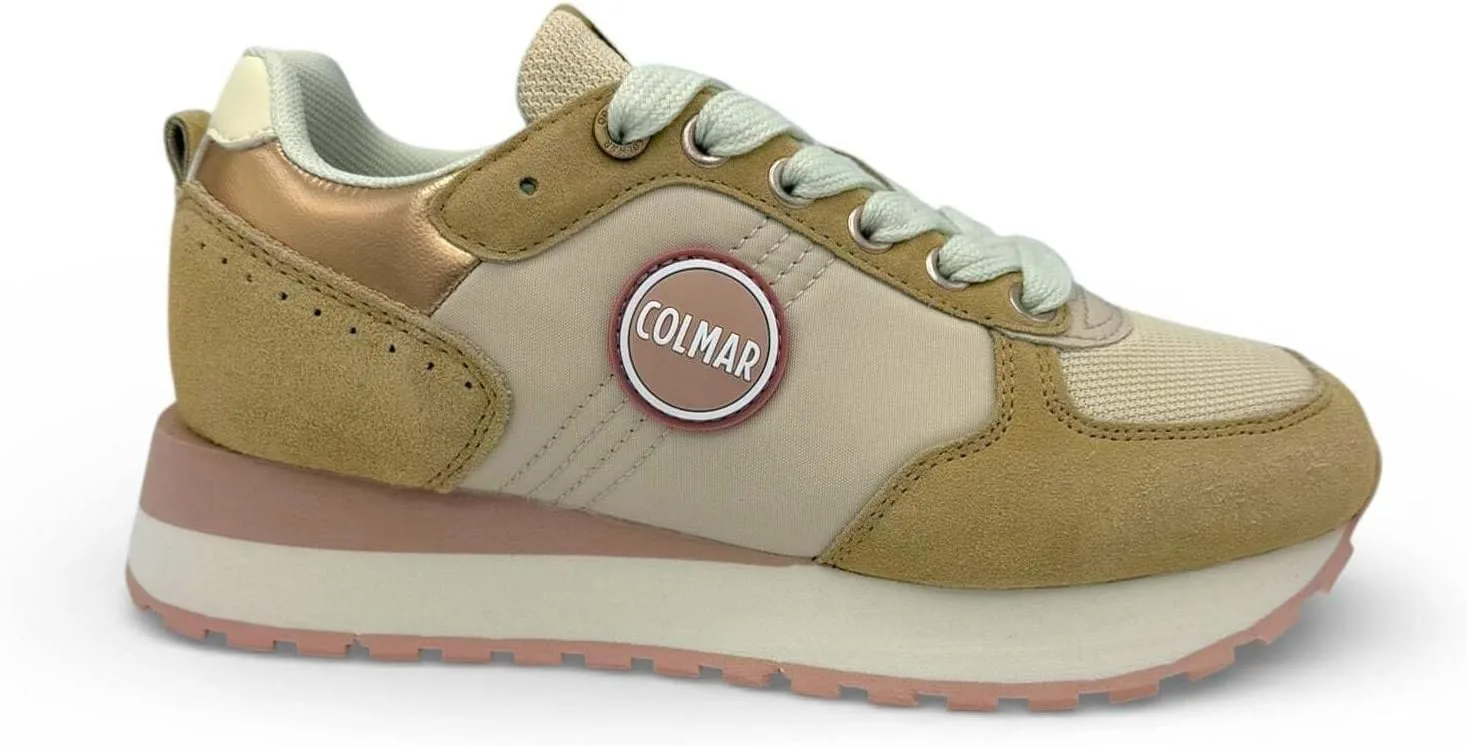 Мужские низкие кроссовки COLMAR Travis Authentic, бежевый