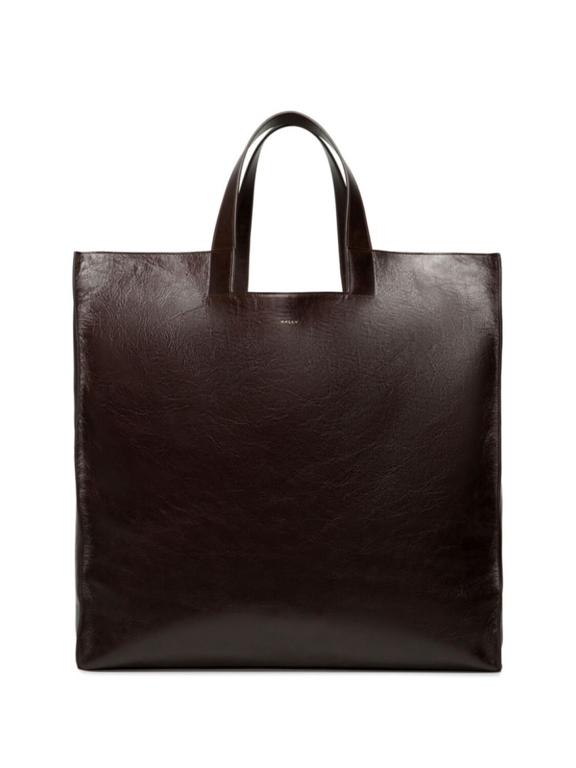 

Bally простая кожаная сумка-тоут, коричневый