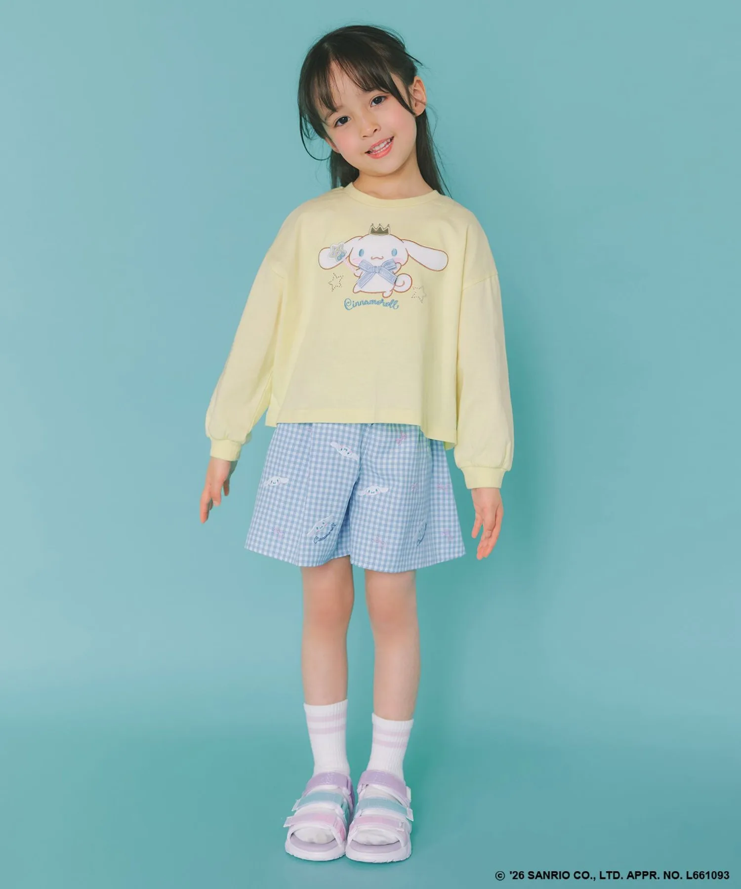 Детская футболка с аппликацией Cinnamoroll ANY KIDS светло-желтая — фото 4