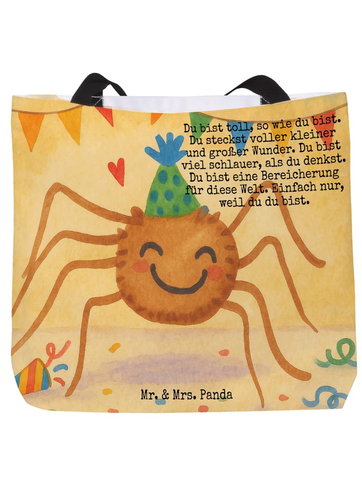 

Mr. & Mrs. Panda Сумка для вечеринки в стиле "Паук Агата" с надписью, белого цвета