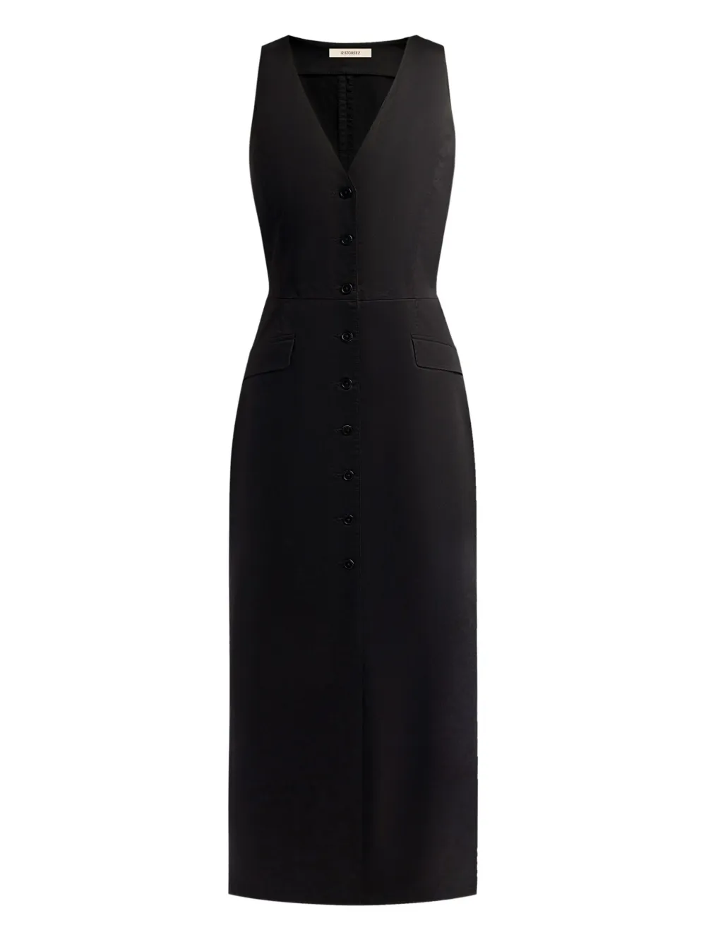 

Платье на пуговицах 12 STOREEZ, черный