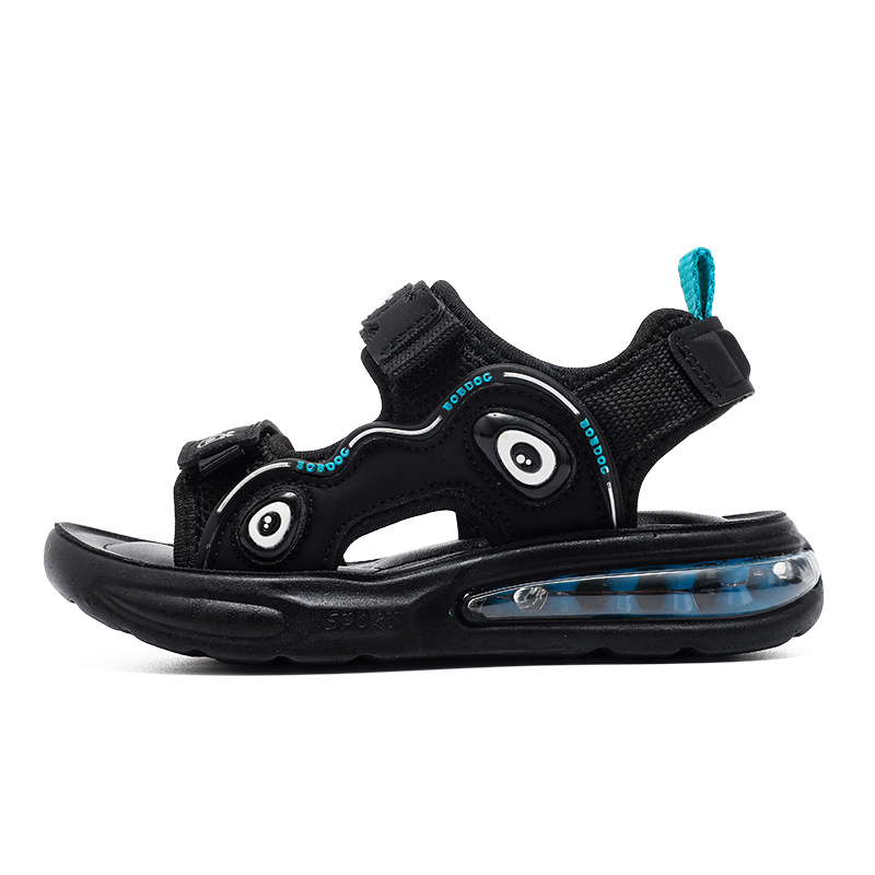 

Легкие нескользящие сандалии с амортизацией для детей на низком ходу BOBDOG, черный