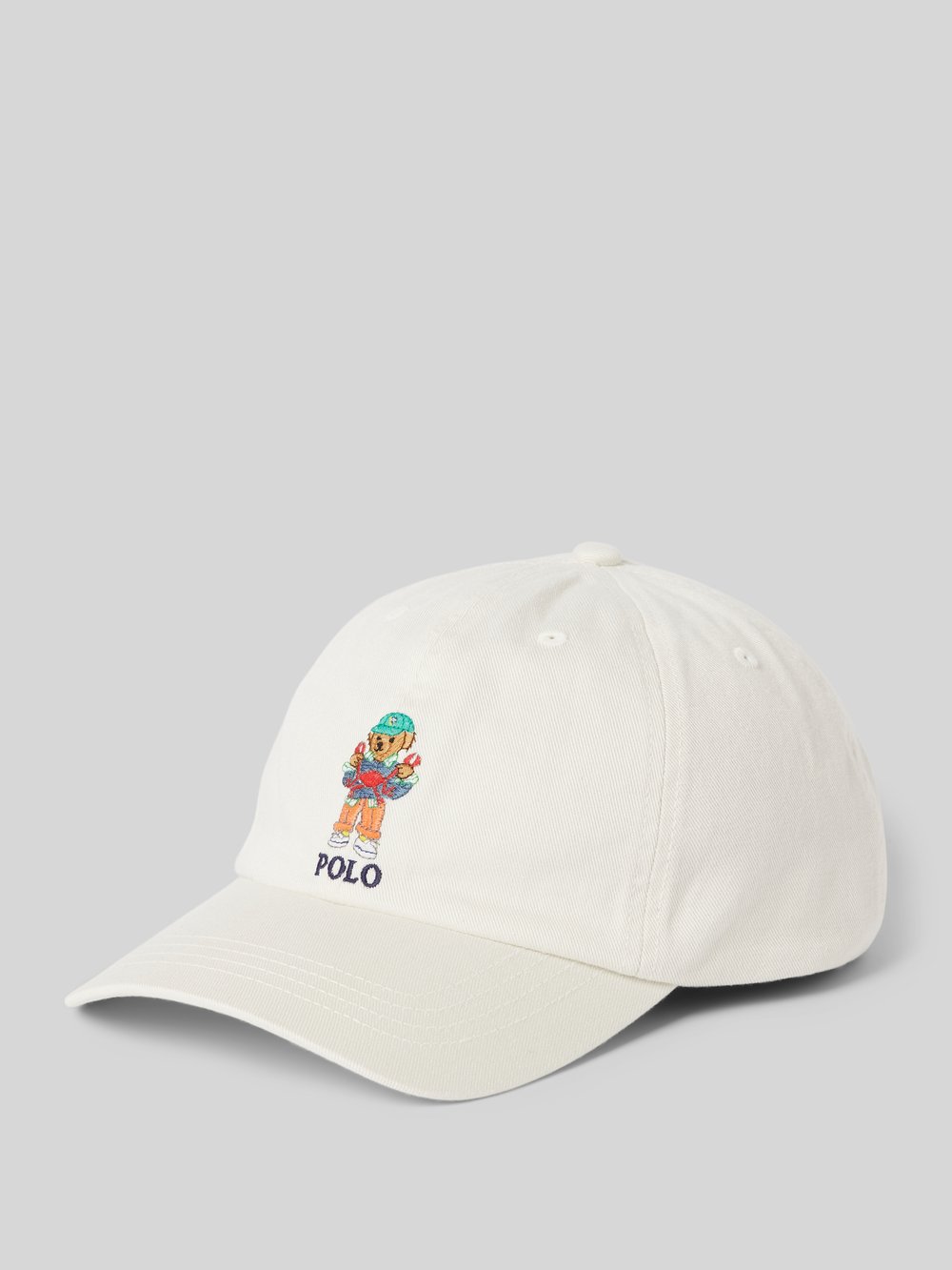

Бейсболка с пришитой этикеткой Polo Ralph Lauren Kids, экрю