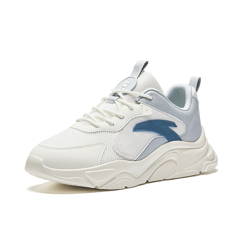Кроссовки ANTA Life Collection Lifestyle Shoes Men Low-top Paper White/Frost Tower Gray/Ivory White, слоновая кость — фото 2