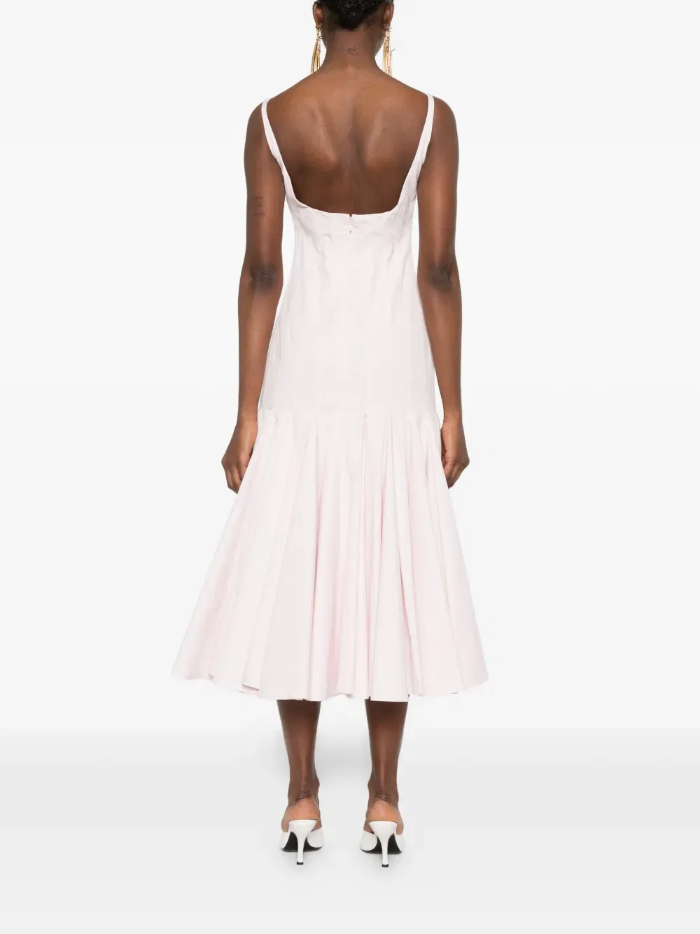 Расклешенное миди-платье «Агава» Jacquemus, розовый — фото 4